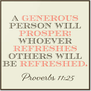 7Sparrows Proverbs 11:25 Posters and Art